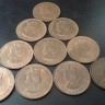 Джерси    1/12-54 KM20 vf 10 монет