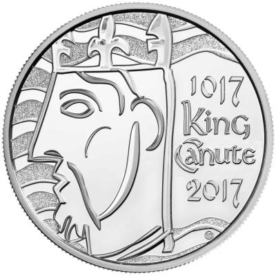 Великобритания 5 фунтов 2017 год «1000-летний юбилей коронации короля Кнута» (реверс).jpg
