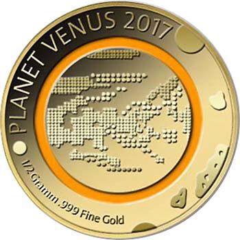 Кот-д’Ивуар, 0.5 g Gold Наша Солнечная система - Венера.jpg