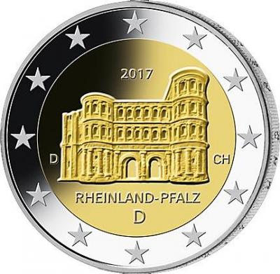 Германия 2 евро 2017 год «Рейнланд-Пфальц» (реверс).jpg