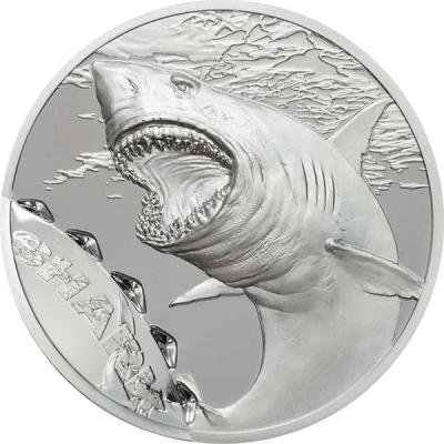 Палау  5 долларов 2017 серия «Акула» (реверс).jpg