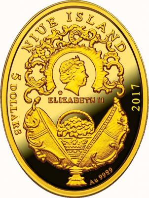 Ниуэ 5 долларов 2017 год «Яйцо Фаберже» (аверс).jpg