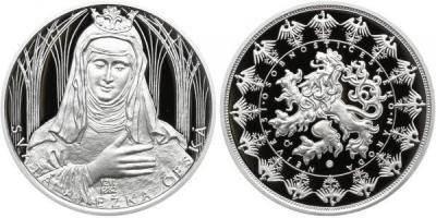 2 марта 1282 года умерла - Агнесса Чешская (медаль).jpg