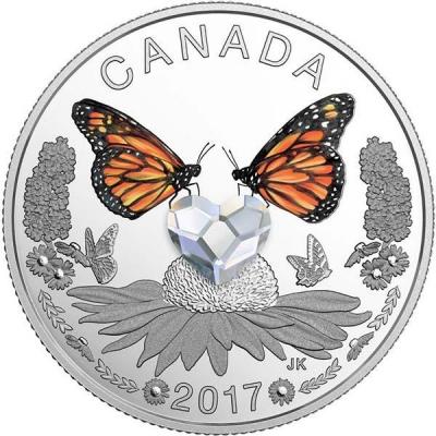 Канада 3 доллара 2017 «Бабочки» (реверс).jpg
