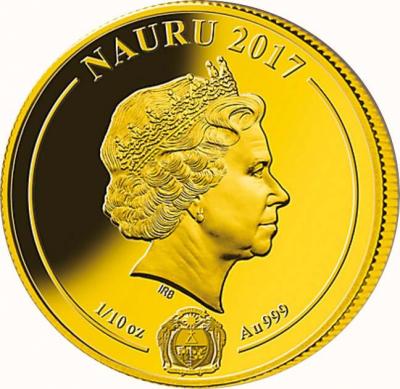 Науру 1 доллар 2017 год «Кубка мира по футболу 2018 года» (аверс).jpg