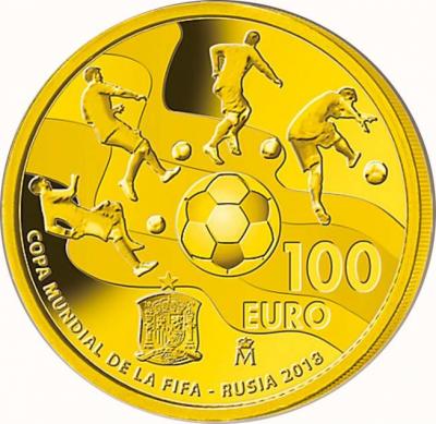 Испания100 долларов 2017 год «Кубка мира по футболу 2018 года» (реверс).jpg