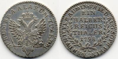 JEVER HERRSCHAFT Friederike Auguste Sophie von Anhalt-Zerbst, 1793-1807 0,5 Reichstaler preuß. 1798, Silberhütte. Mann 426; Merzdorf 133. Nur 1.000 Exemplare.jpg