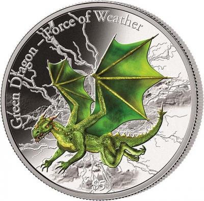 Фиджи 5 долларов 2017 год «Зелёный дракон» (реверс).jpg