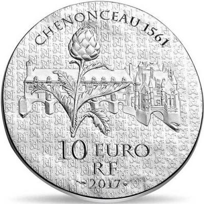 Франция 10 евро 2017 год Екатерина Медичи (аверс).jpg