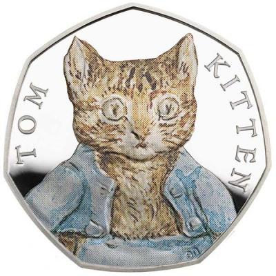 Великобритания 50 пенсов 2017 год «Котенок Том» (реверс).jpg