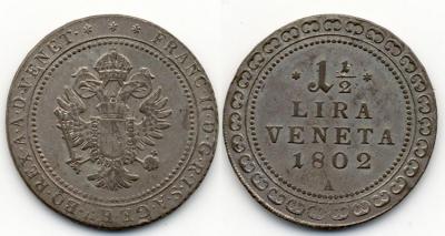 PROVINCIA VENETA (1797-1805) 1,5 Lira 1802 A, Wien für Venedig; Herinek576, J144.jpg