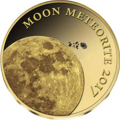 Чад 3000 франков КФА 2017 «Метеорит Луна» (реверс).jpg