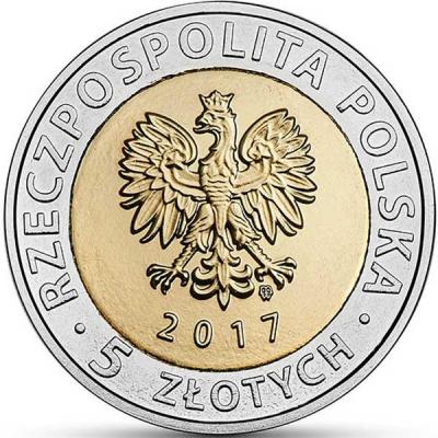 Польша 5 злотых 2017 год (аверс).jpg