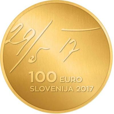 Словения  100 евро 2017. «100-летие Майской Декларации» (реверс).jpg
