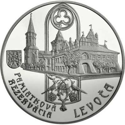 Словакия 20 евро 2017 год «500-летия возведения алтаря в церкви святого Джеймса» (реверс).JPG