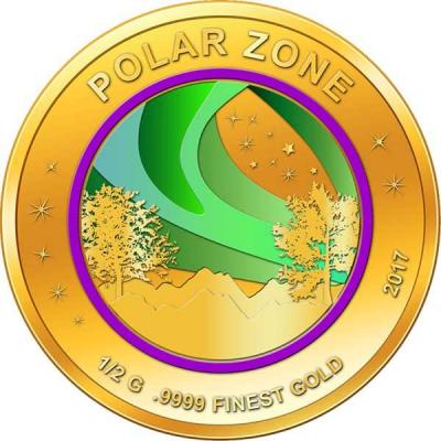Мали 100 франков КФА 2017 «Полярная зона - полярные сияния» (реверс).jpg