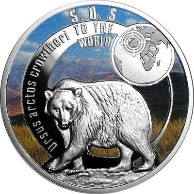 NIUE 1 Dollar 2017 – SOS to the World – Atlas Bear – 17.5 g 0.999 silver Proof – mintage 999 pcs – diameter 38.61 mm – unknown price..jpg