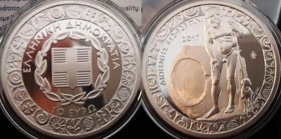 ГРЕЦИЯ 10 Евро 2017 - Диоген - 34,1 г Серебро 925 Доказательства - 2000 копий - диаметр 40 мм.jpg