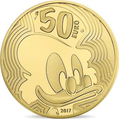 Франция 50 евро 2017 год «Утиные истории» (аверс).jpg