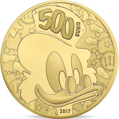 Франция 500 евро 2017 год «Утиные истории» (аверс).jpg