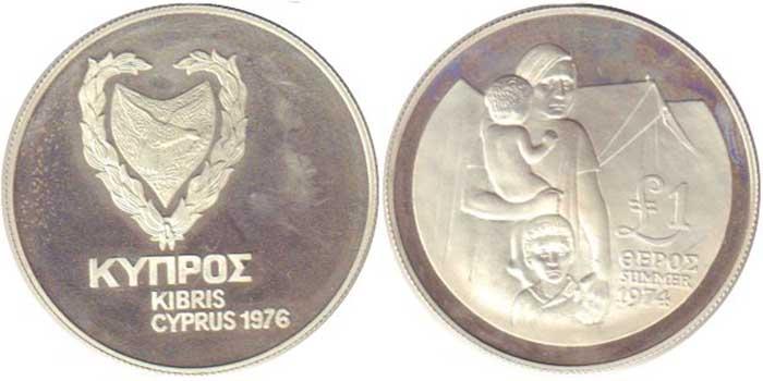 003 495. Монеты турецкого Кипра. Монеты Кипр 1974 года Макариос. Кипр монеты 1, 1900. Кипр 1 фунт.
