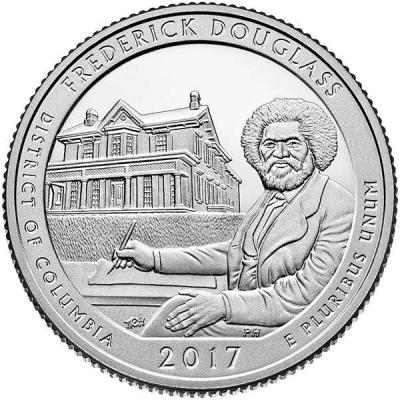 США квотер 2017  год «Национальное историческое место Фредерика Дугласа» (реверс).jpg