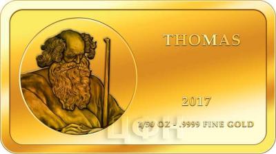 Конго 100 франков КФА 2017 «Апостол Фома» 7 (реверс).jpg