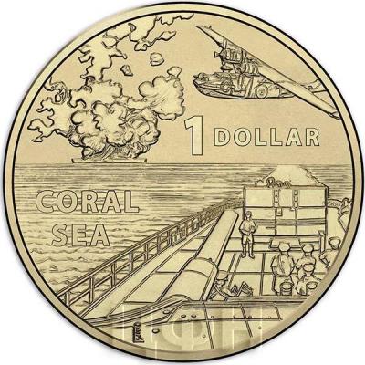 Австралия 1 доллар 2017  «Сражение в Коралловом море» (реверс).jpg