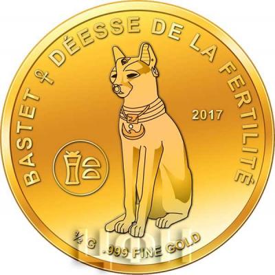 Кот-д’Ивуар 100 франков 2017 - BASTET DEESSE DE LA FERTILITE.jpg