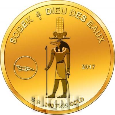 Кот-д’Ивуар 100 франков 2017 - SOBEK DIEU DES EAUX.jpg