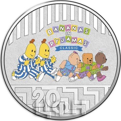 Австралия  20 центов 2017 год «Бананы в пижаме 25 лет» (реверс).jpg