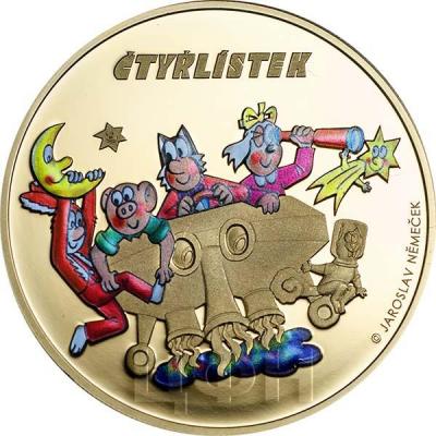 Острова Кука 1 доллар 2015 медь «Ctyrlistek» (аверс).jpg