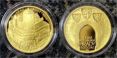 Чехия 5000 крон 2016 год «Замок Кост».jpg