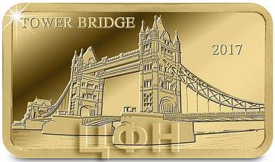 Фиджи 5 долларов 2017 «Лондонский мост» (реверс).jpg