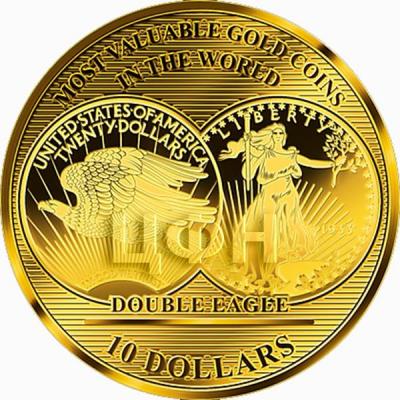 Соломоновые острова 10 долларов, 2017 «Double Egale 1933» (реверс).jpg