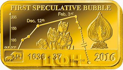Острова Кука 5 долларов золото  2016 «FIRST SPECULATIVE BUBBLE» (реверс).jpg