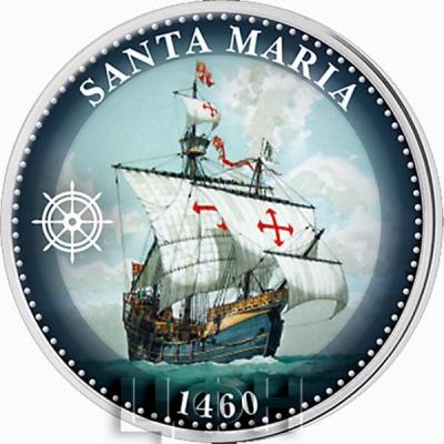 Острова Кука половина доллара 2015 «SANTA MAPIA 1460» (реверс).jpg