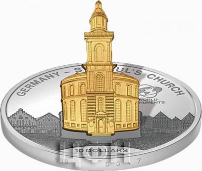 Острова Кука 2015 10 долларов «Церковь Святого Павла» (реверс)..jpg