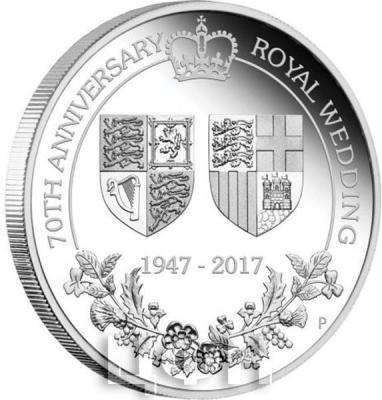 Австралия серебро 2017  «70-летие королевской свадьбы» (реверс).jpg