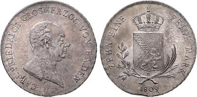 Baden Carl Friedrich 1738-1811 Taler 1809. Dav. 514.jpg