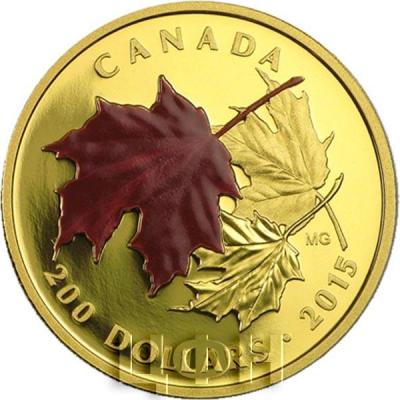 Канада 200 долларов 2015 года «Листья Клёна».jpg