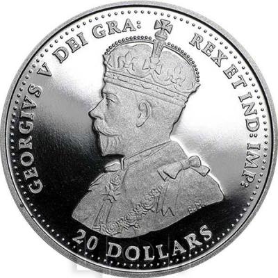 Канада 20 долларов Первая Мировая война Георг V (аверс).jpg