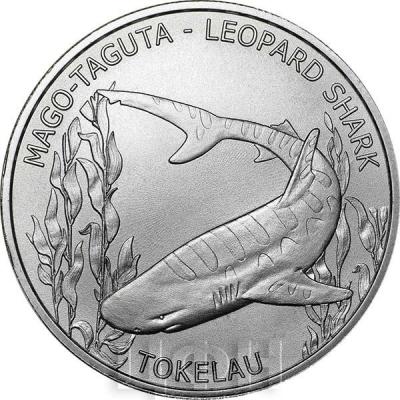 Токелау 5 долларов 2018 «пятнистая острозубая кунья акула» (реверс).jpg