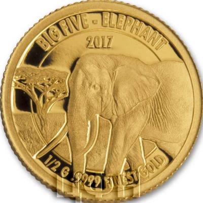 Танзания 1500 шиллингов 2017 «Слон» (реверс).jpg