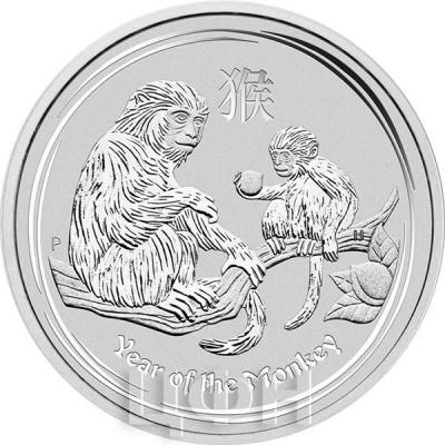 Австралия 2016 год 50 центов Обезьяна (аверс).jpg