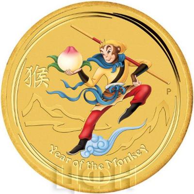 Австралия 2016 год Король Обезьян (реверс).jpg