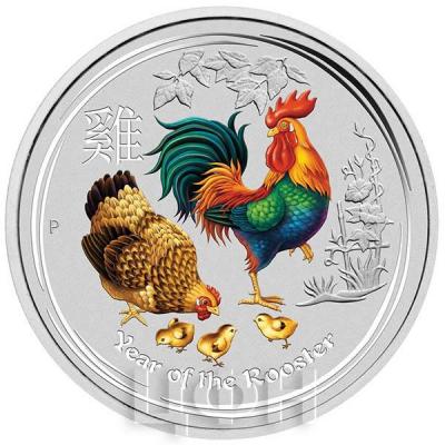 Австралия 2017 год 30 долларов Петух (реверс).jpg
