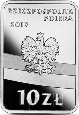 Польша 10 злотых 2017 год  Roman Dmowski (аверс).jpg