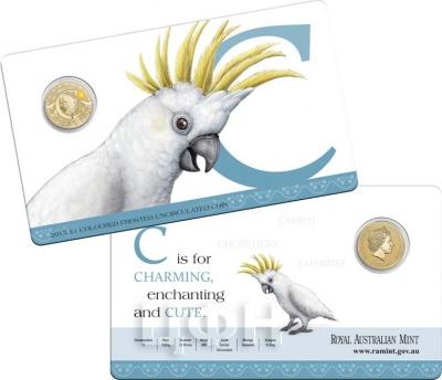 Австралия 1 доллар 2015 «Алфавит C» бронза (упаковка).jpg