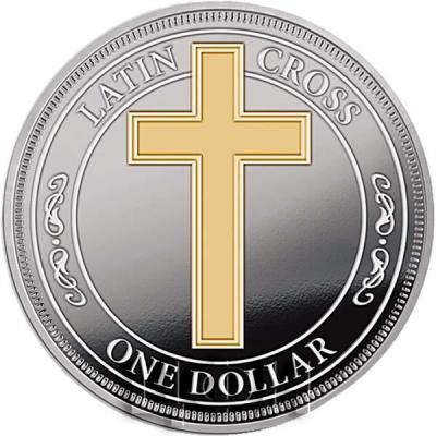 Тувалу 1 доллар 2017 год серебро «Latin Cross» (реверс).jpg